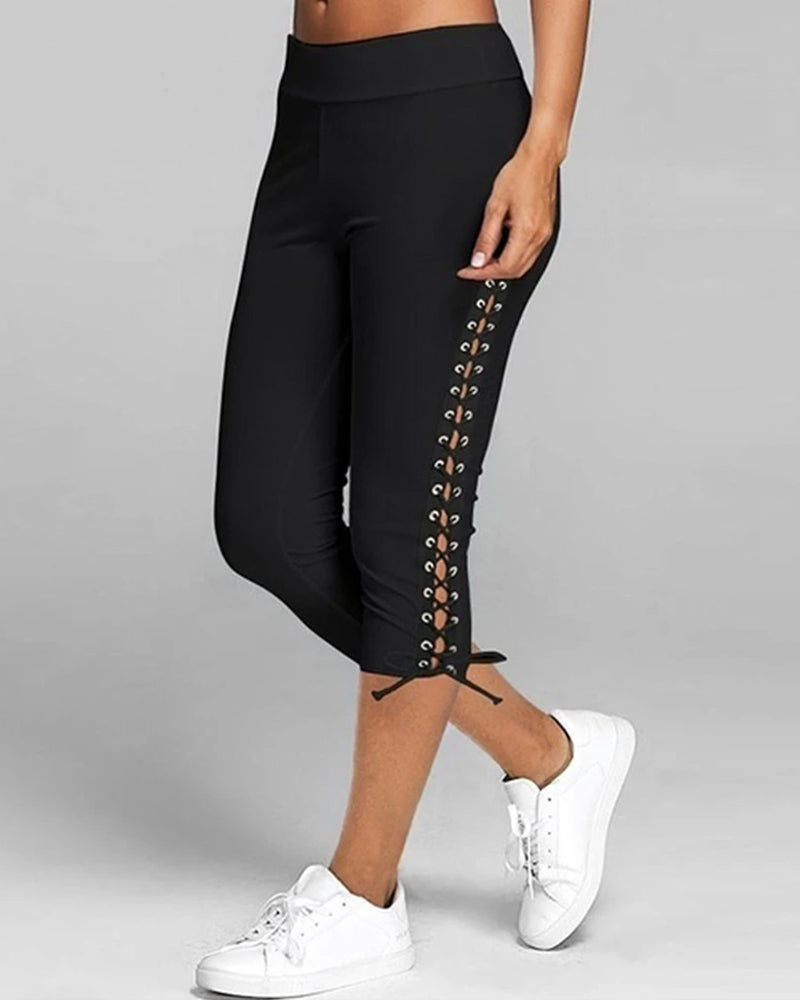 Klassiska enfärgade Leggings