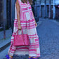 Boho Geometric Maxi Dress - perfekt för sommaren!